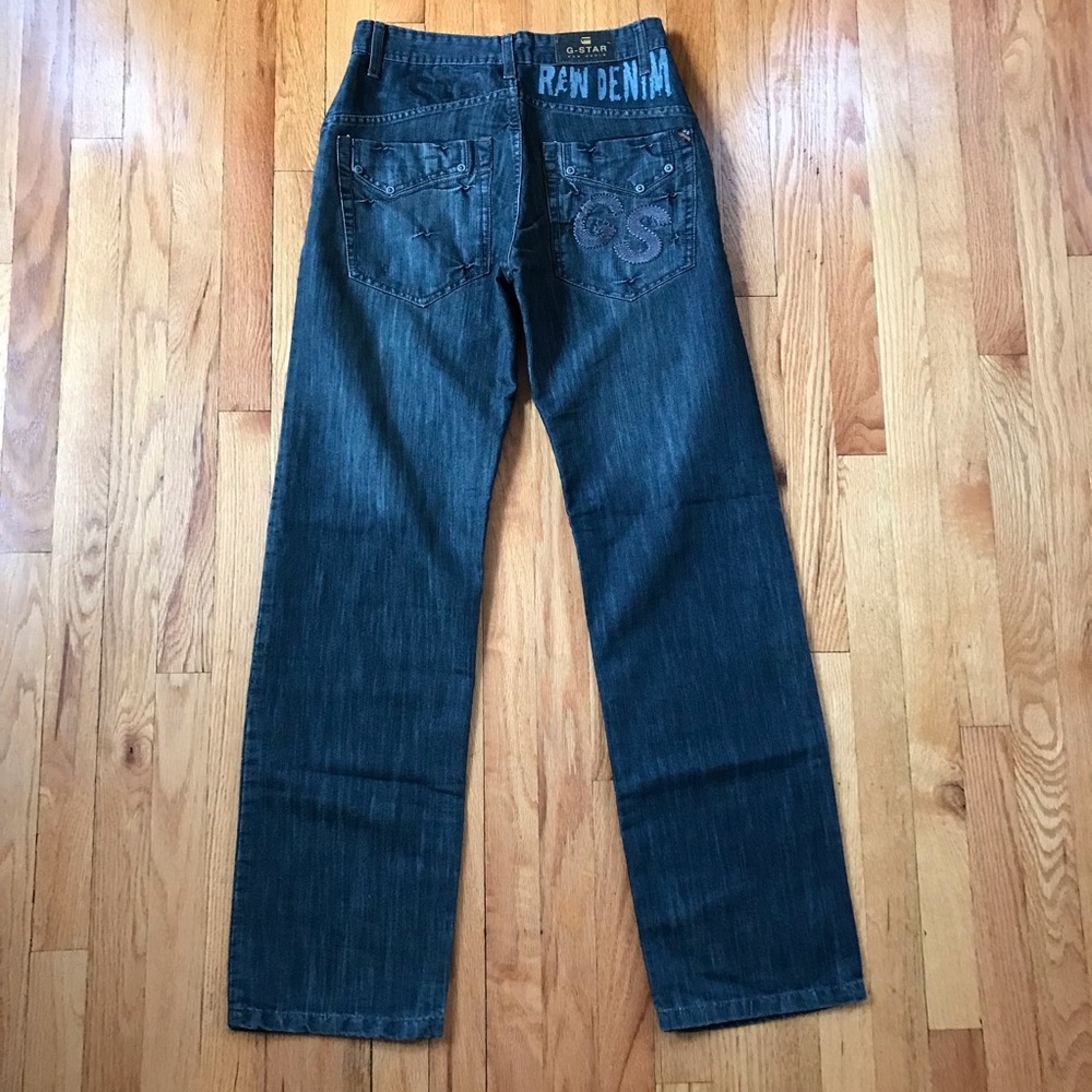 G-Star Raw Denim Straight Jeans - Dark Blue 33x32